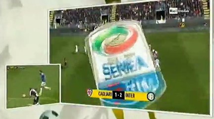 Marco Borriello Goal Cagliari 1 - 2 Inter SA 5-3-2017