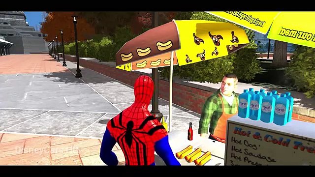 #CARS : SpiderMan drive a BLACK MCQUEEN CARS! Spider Nursery Rhymes (Songs for Kids Compilation)