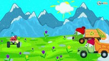 Cars Cartoons for children 60 MINUTES Compilation - Garbage Truck Diggers & Monster Trucks