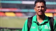 Match referee Roshan Mahanamma with a heartwarming message for Lahore