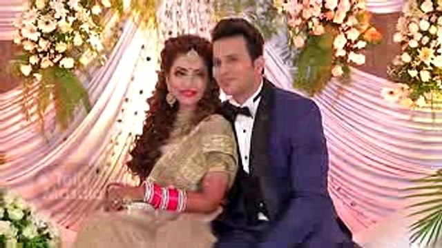 Arjun Bijlani & Wife Attend Navina Bole's Reception Party