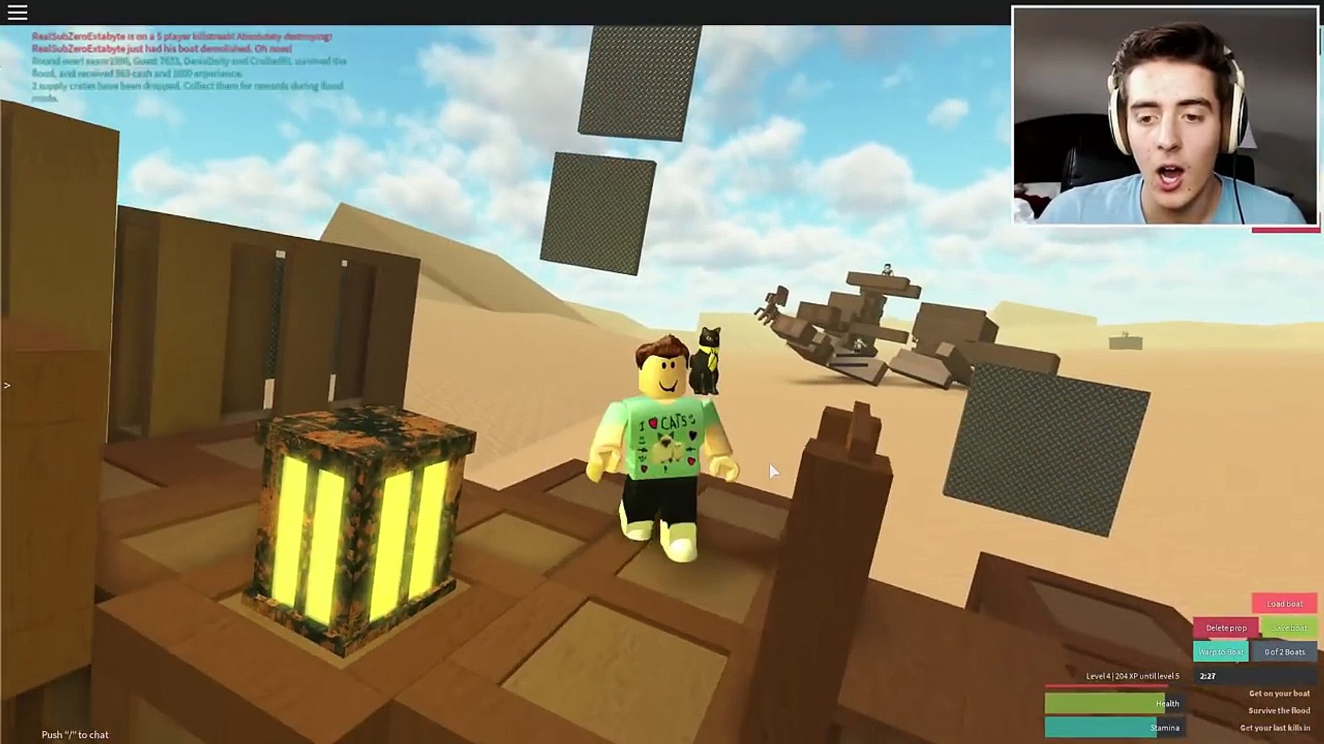 Roblox Adventure Build A Boat To Survive The Flood Roblox