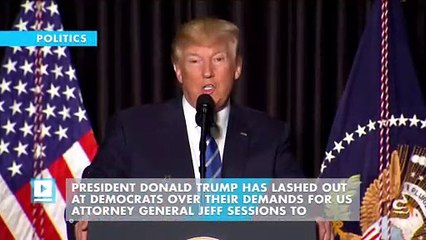 President Trump defends Sessions, accuses democrats of 'Witch Hunt'(380)