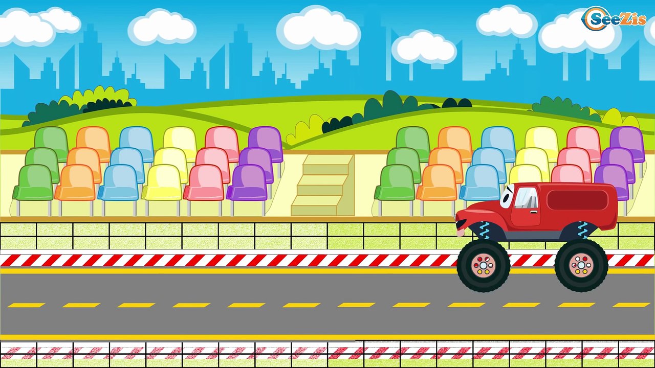 Coches Para Niños - Coche de Policía, Carros de Carreras - Dibujos animados. Caricaturas de carros