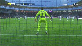 Martin Braithwaite (Penalty missed) HD - Toulouse 1-1 Lille - 05.03.2017