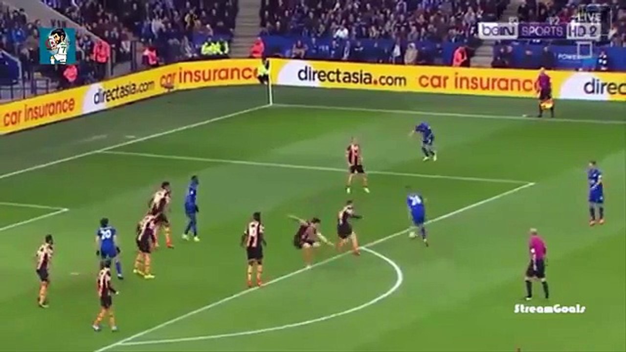 هدف محرز العالمي في مرمى هال سيتي ( 04-03-2017) روعة روعة