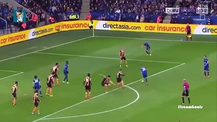 هدف محرز العالمي في مرمى هال سيتي ( 04-03-2017) روعة روعة