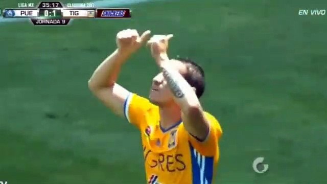 Jesus Duenas Goal HD - Puebla vs UANL Tigres 0-1
