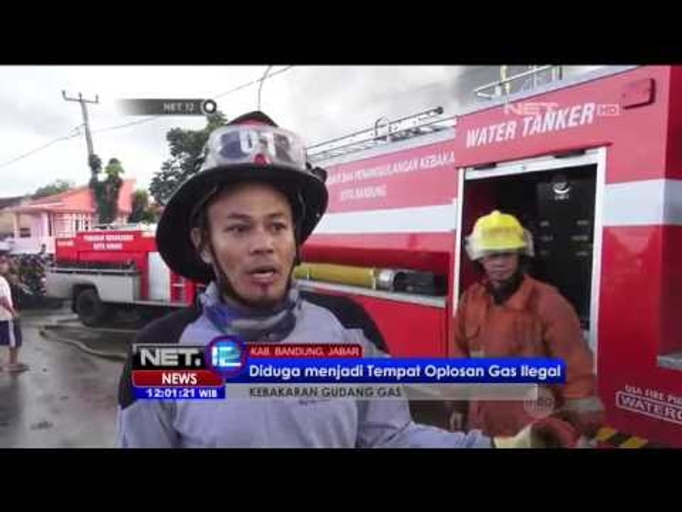 Gudang Penyimpan Gas 12 Kg di Bandung Ludes Terbakar - NET12