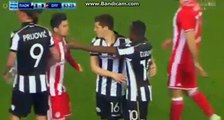 Fight  Prijovic  vs  Sebα   PAOK 2-0 Olympiakos Piraeus 05.03.2017
