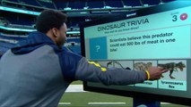 Myles Garrett plays dinosaur trivia