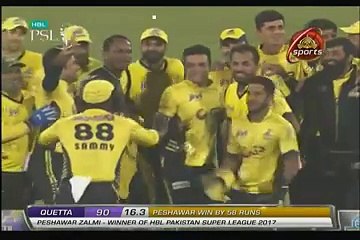 Peshwar Won The PSL 2 Title Exclusive Winning Moments