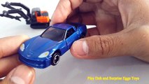 car toys HITACHI DOUBLE arm working Machine | toys car CHEVROLET CORVETTE Z06 | Toys Collections