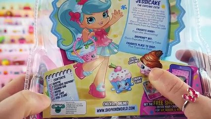 3 Shopkins Shoppies Dolls Poppette Jessicake Bubbleisha Doll Toy Unboxing + Exclusives Vid