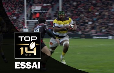 TOP 14 ‐ Essai Jone QOVU (SR) – Toulouse-La Rochelle– J19 – Saison 2016/2017
