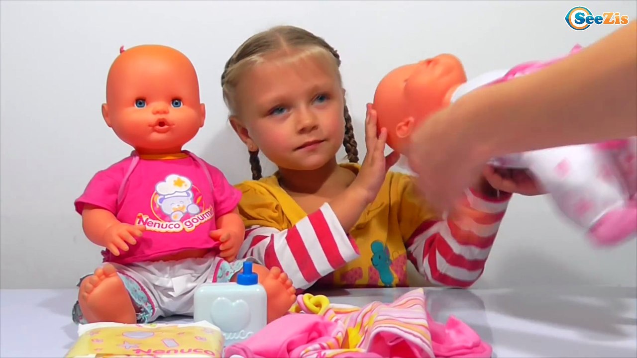 ✔ Сюрприз в корзинке – Кукла НЕНУКО! Одеваем Малыша. A surprise in the basket is Nenuco Doll ✔