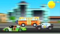 Сaricaturas de coches. Carros de Carreras. Dibujos animados de COCHES. Videos educativos