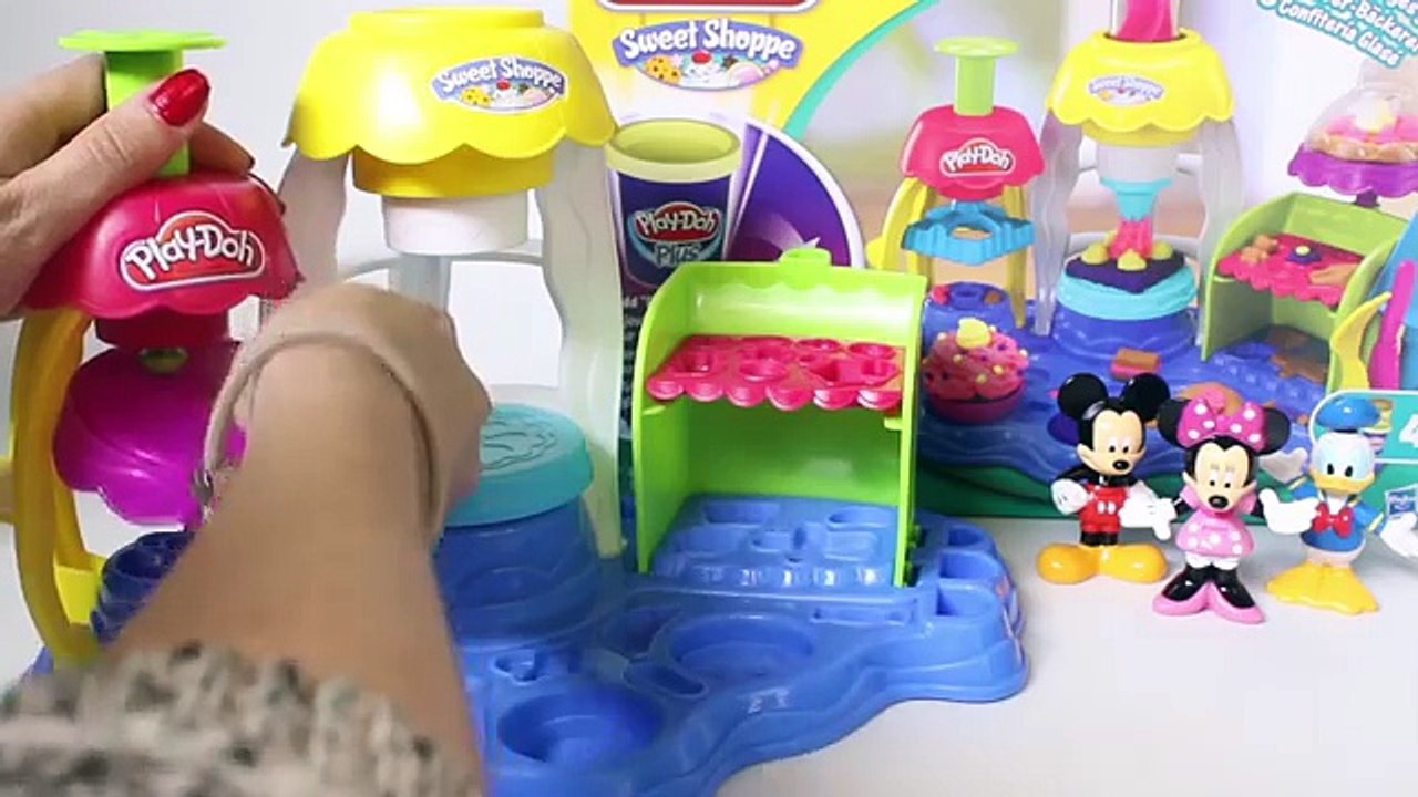 Микки Маус играть doh сладкий shoppe для глазури удовольствие Хлебопекарни, как сделать пластилин сладкие кондитерские изделия