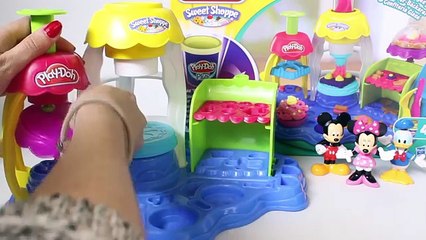 Микки Маус играть doh сладкий shoppe для глазури удовольствие Хлебопекарни, как сделать пластилин сладкие кондитерские изделия