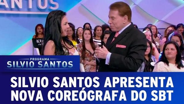 Silvio Santos apresenta nova coreógrafa do SBT