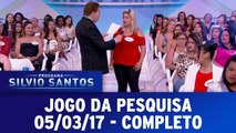 Programa Silvio Santos 05.03.17 - Jogo da Pesquisa - Completo