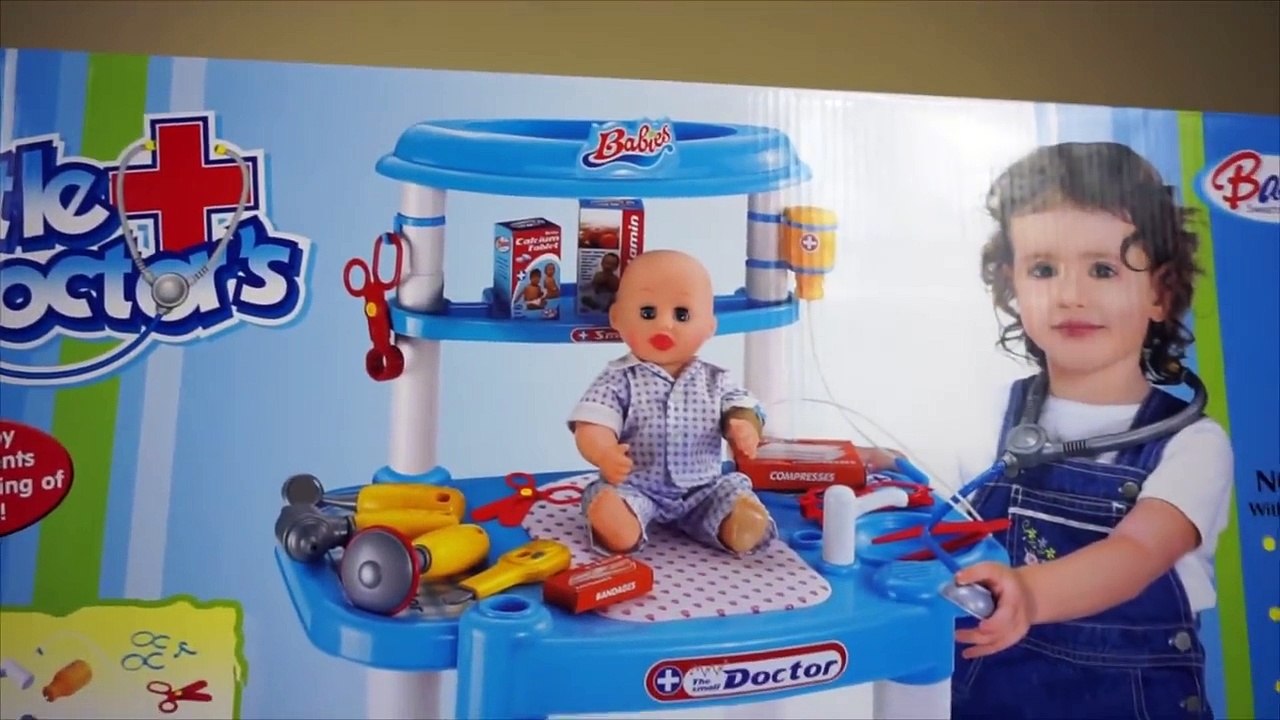 Baby Alive BABY DOCTOR SHOTS & Chicken Pox SERIES Dr Doll Check Up Baby Eli Play Hospital