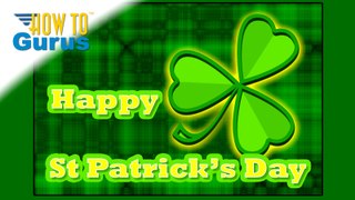 How To Make a Graphic Design St Patrick's Day Card in Photoshop Elements 15 14 13 12 11 Tutorial