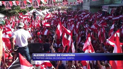 Alegre cierre de campaña del Partido Liberal en distintos lugares de Honduras