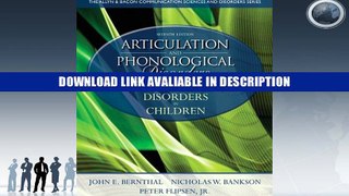 Free ePub Articulation and Phonological Disorders: Speech Sound Disorders in Children (7th