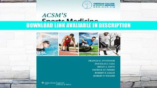 eBook Free ACSM s Sports Medicine: A Comprehensive Review Free Online
