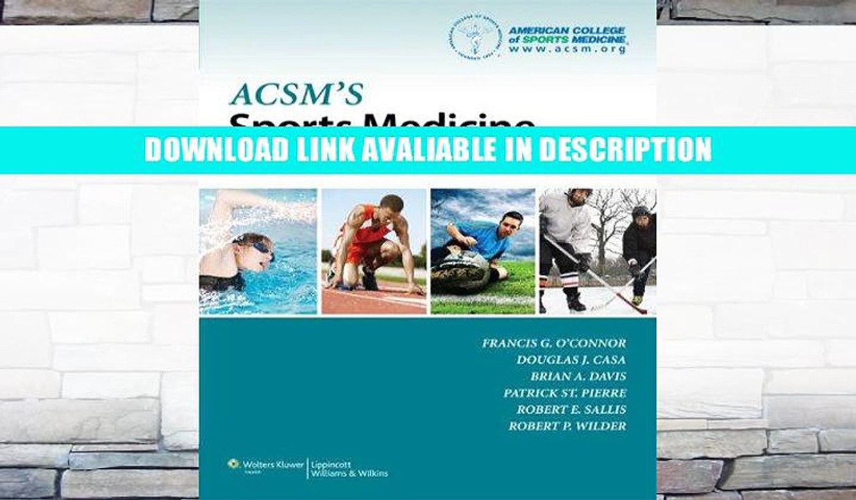eBook Free ACSM s Sports Medicine: A Comprehensive Review Free Online