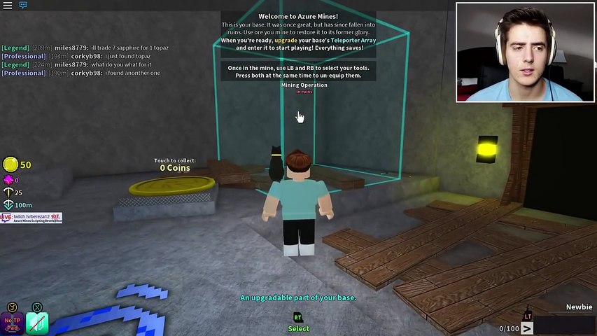Roblox Azure Mines Its Like Minecraft Video Dailymotion