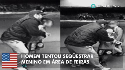 Polícia de Oklahoma está a caça de homem que tentou seqüestrar menino em área de feiras.