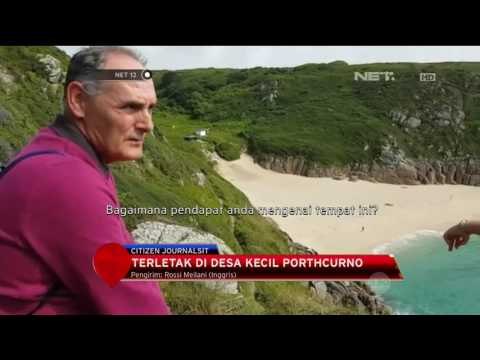Suguhan Sejuk Wisata Alam Pantai Porthcurno - NET12