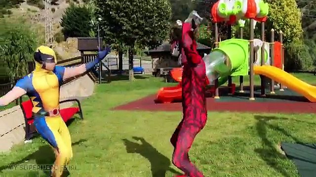 Spiderman VS Carnage in Real Life Superhero Movie EPIC BATTLE Funny Superheroes Battle Kid