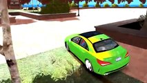Spiderman Colors Crazy Stuff Mercedes Benz in Trouble Cars Colors Nursery Rhymes Songs for Children