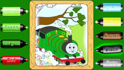 Percy - Thomas and Friends Coloring Book - Learn Colors and Coloring Thomas the Tank Engine