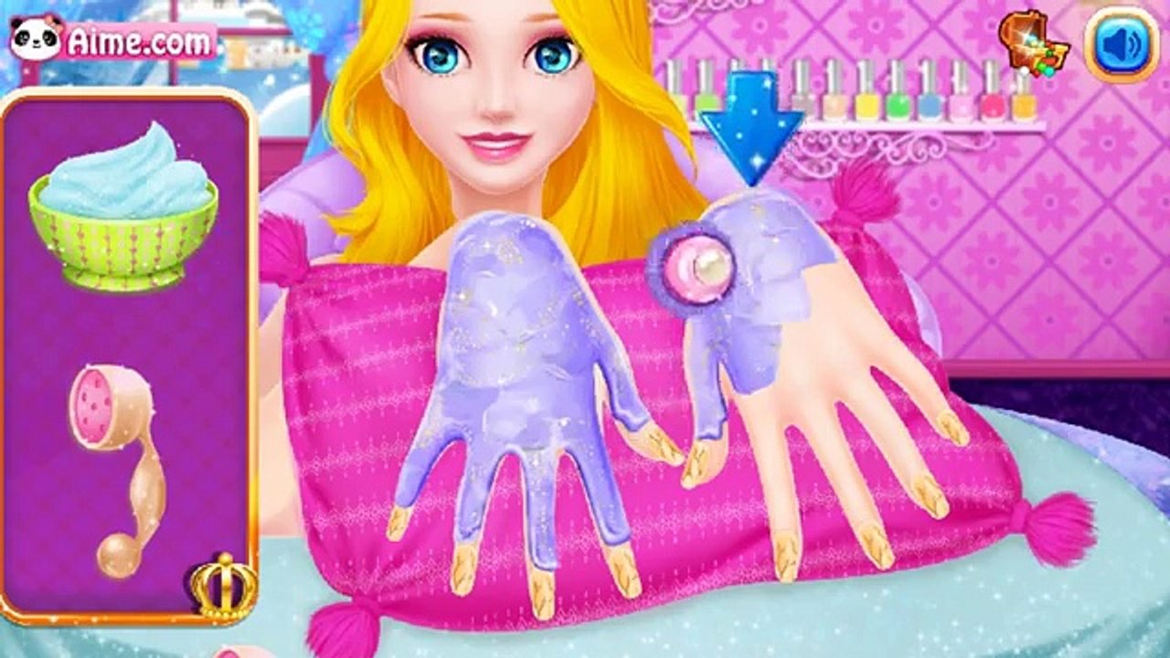 Princess Elsa Beauty Salon - Nail & Hair Salon And Back & Leg Spa Games For Girls