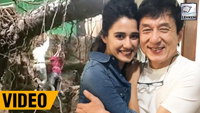 Disha Patani's Behind The Scene Video With Jackie Chan | Kung Fu Yoga | लहरें गपशप