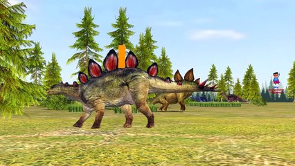 Gorilla Dinosaur Lion Tiger Banana Car Nursery Rhymes | Learn Animals Sounds | Animals Fin