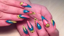 50 NAIL ART TUTORIALS IN ONE VIDEO Using nail gel polish and acrylic paint! Easy for begi