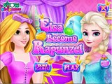 Frozen Elsa Becomes Tangled Rapunzel Disney Princess Games For Girls