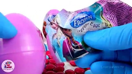 Disney Frozen Anna and Elsa Princess of Arendelle 8 Kinder Surprise Eggs