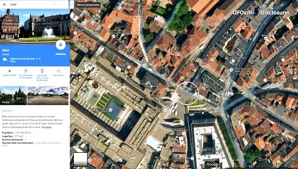 Disc Shaped UFO Over Metz France, 2016