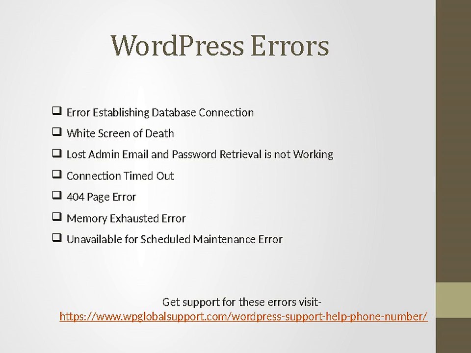 WordPress_technical_support_for_errors