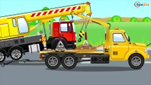 Cars Cartoon Episodes for kids with - The Blue Cement Mixer with Truck - 2D Animation for children