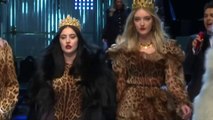 Families and celebrities walk Dolce & Gabbana's catwalk