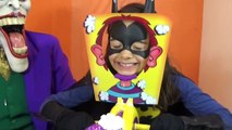 JOKER VS CATWOMAN VS BATGIRL Pie Face Challenge Superhero