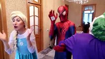 Spiderman VAMPIRE ATTACK! w/ Toilet Frozen Elsa Joker Maleficent Princess Anna Toys! Superheroes IRL