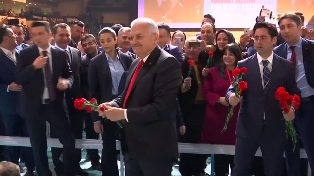 Turkish PM seeks votes for 'strong, stable' Turkey in April referendum